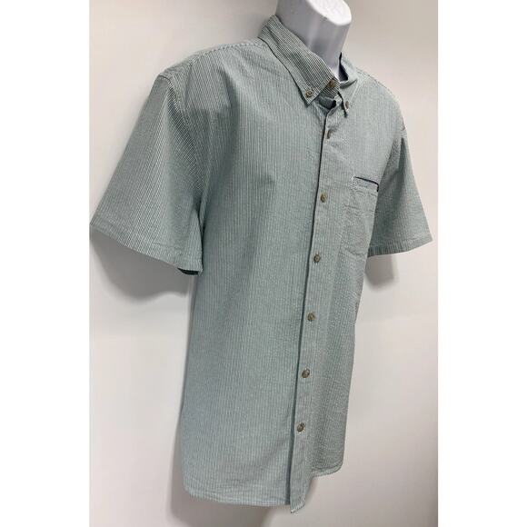 Eddie Bauer Bainbridge Classic Fit Reef Green Men's Button Up Shirt 2XL NWT - Picture 2 of 8